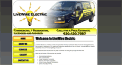 Desktop Screenshot of live-wire-electric.com